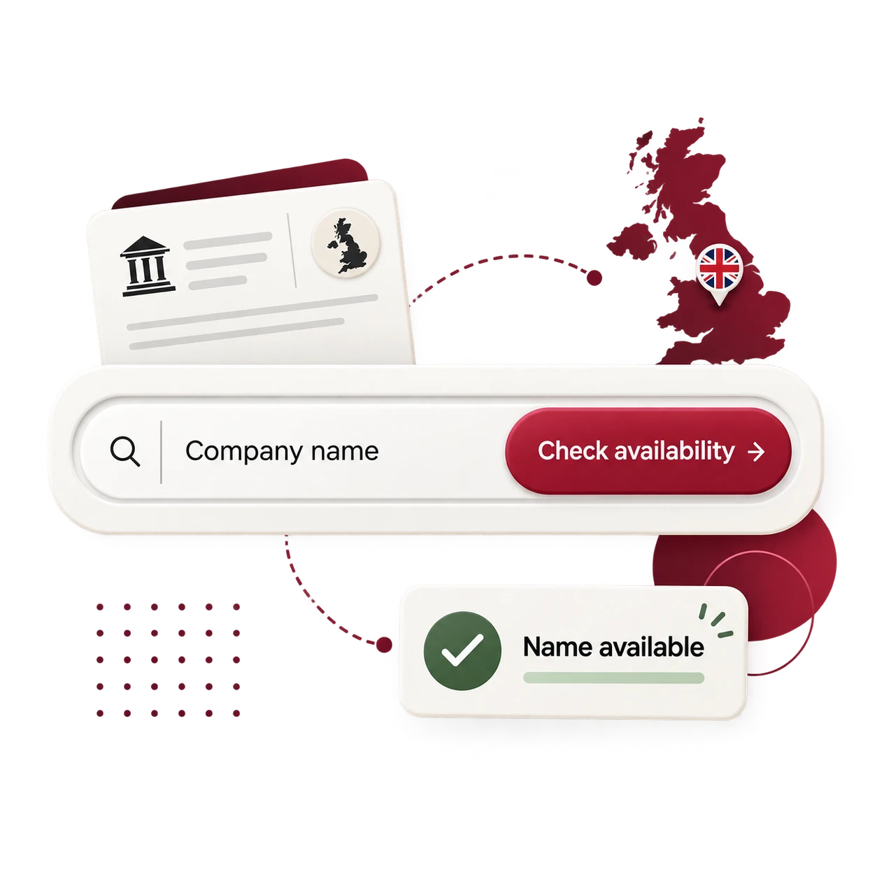 CherryMoney UK company name availability checker illustration